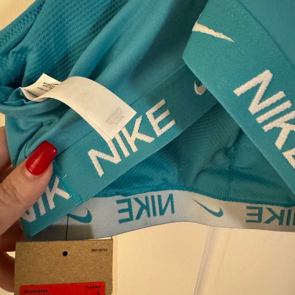 Woman’s Nike Indy Sports Bra Size Large Teal Fd1062-346 NWT - Picture 4 of 5